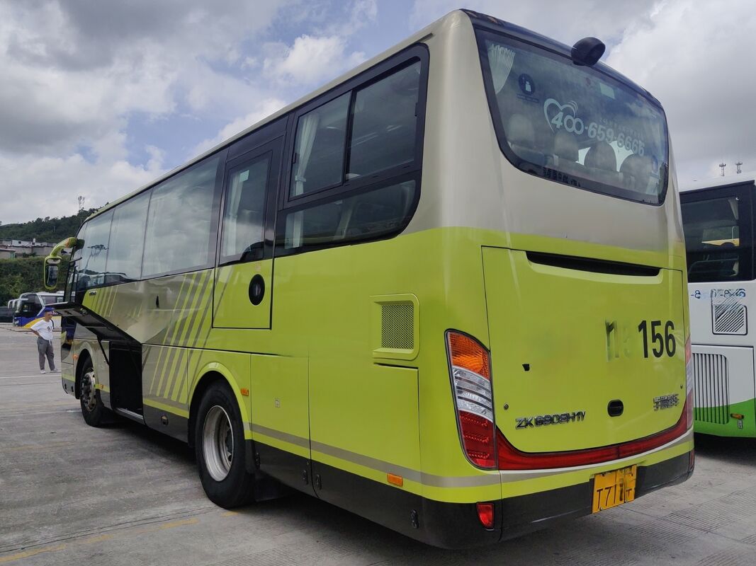Autocarro de segunda mão Yu-tong ZK6908 Yuchai 270hp Folha Primavera 38 lugares Suspensão aerodinâmica Luxo transporte com ar condicionado