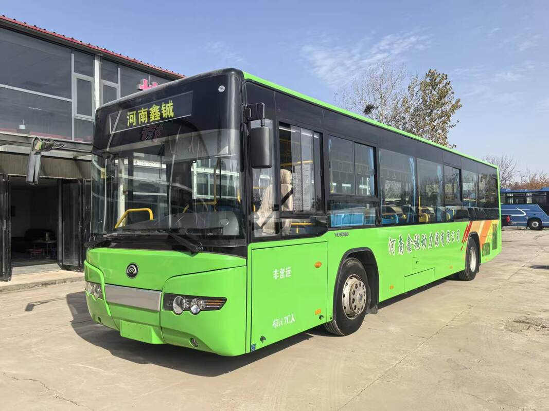 Ônibus urbano Yutong a diesel/GNC usado, LHD, ônibus de transporte público de segunda mão