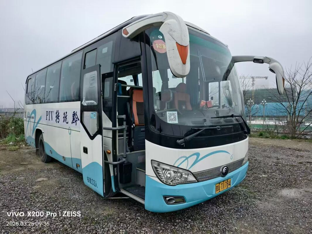 Autocarros usados Yu-tong ZK6888 Yuchai Euro5 Leaf Primavera 33 lugares 2020 Ano Lux Transportes com ar condicionado Para transporte ou longa distância