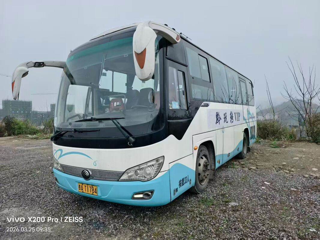Autocarros usados Yu-tong ZK6888 Yuchai Euro5 Leaf Primavera 33 lugares 2020 Ano Lux Transportes com ar condicionado Para transporte ou longa distância