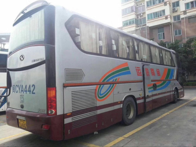 Ônibus usado do trânsito de Kinglong tipo grande 100 km/h de velocidade máxima com 50 assentos