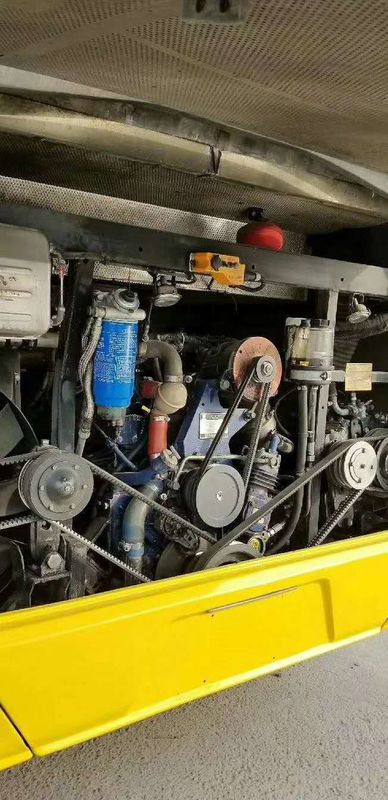 Ônibus de turista da mão de Yutong segundo, ônibus luxuosos usados com o freio de disco das rodas do motor 4 de Wechai