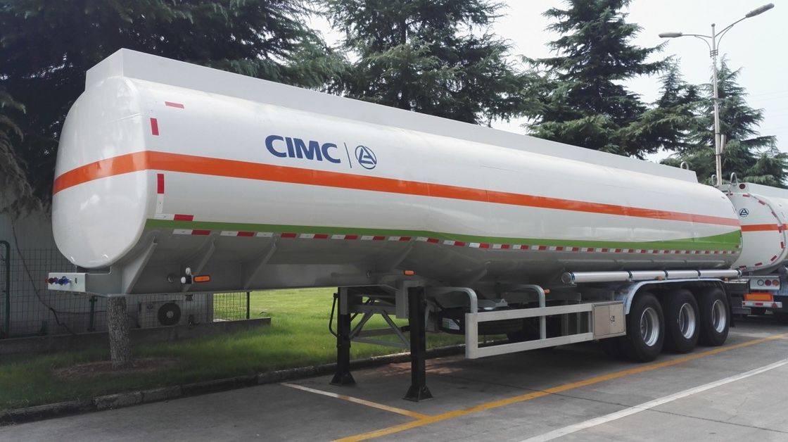 tipo de aço inoxidável usado 45000L dos reboques LINGYU do petroleiro para o transporte do óleo