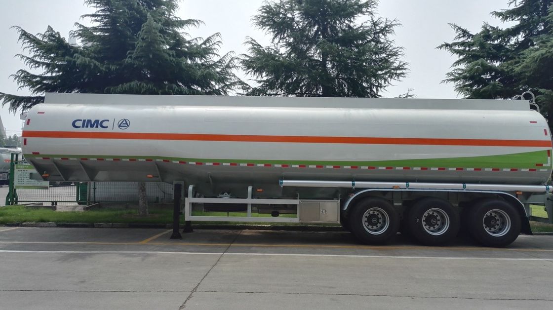 tipo de aço inoxidável usado 45000L dos reboques LINGYU do petroleiro para o transporte do óleo