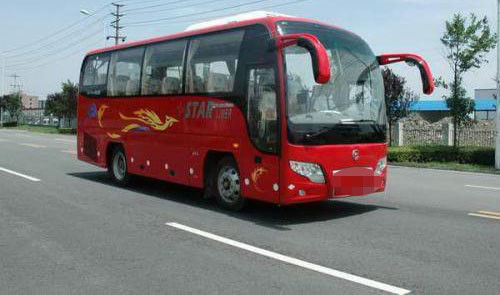 Ônibus usado 33 assentos do curso, ônibus da mão do dragão dourado ò com motor diesel