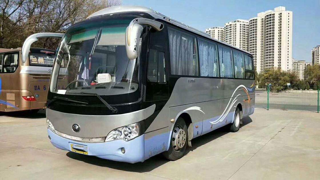 39 treinador da mão de Seat YUTONG ò, ônibus diesel usado padrão de emissão do Euro III de 2010 anos
