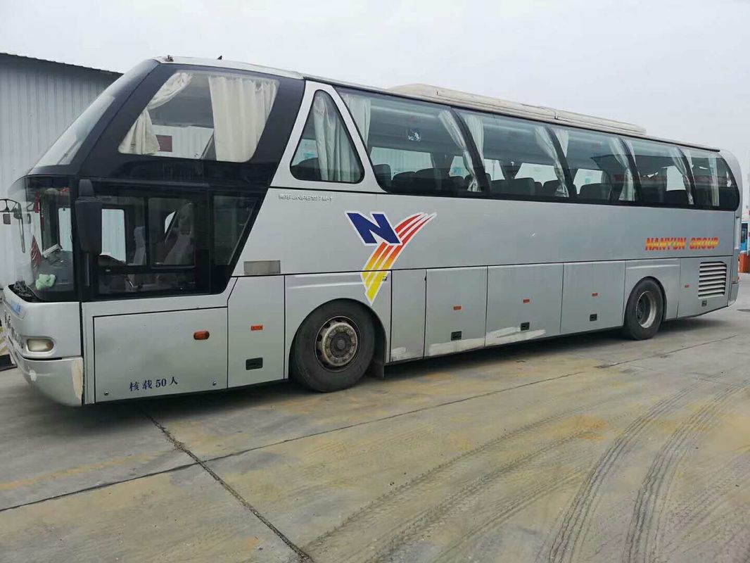 2013 porta usada Seat do dobro do tipo de Youngman do ônibus do treinador do ano 50 auto com grande bolsa a ar