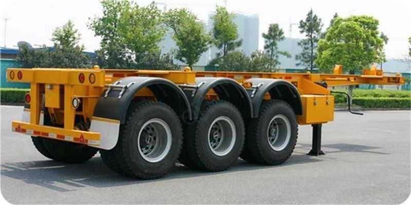 De 12400*2490*1400 milímetro segundo da mão tipo 3* de YORK dos reboques semi 13 toneladas de capacidade