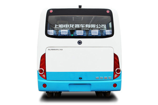 Ônibus da mão do tipo segundo de Shenlong mini, mini ônibus escolar usado 19 Seat 95 km/h de velocidade máxima