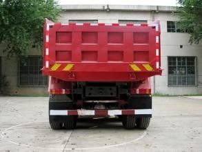 Caminhões de caminhão basculante da mão de Dongfeng da cor vermelha os òs com 6x4 conduzem o motor diesel do EURO 3