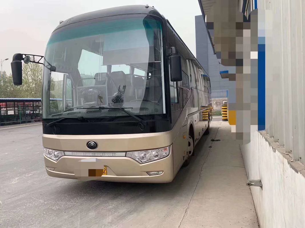 Ônibus usado Yutong da pousa-copos do motor LHD de YC diesel 55 Seat de 2015 anos 12 medidores