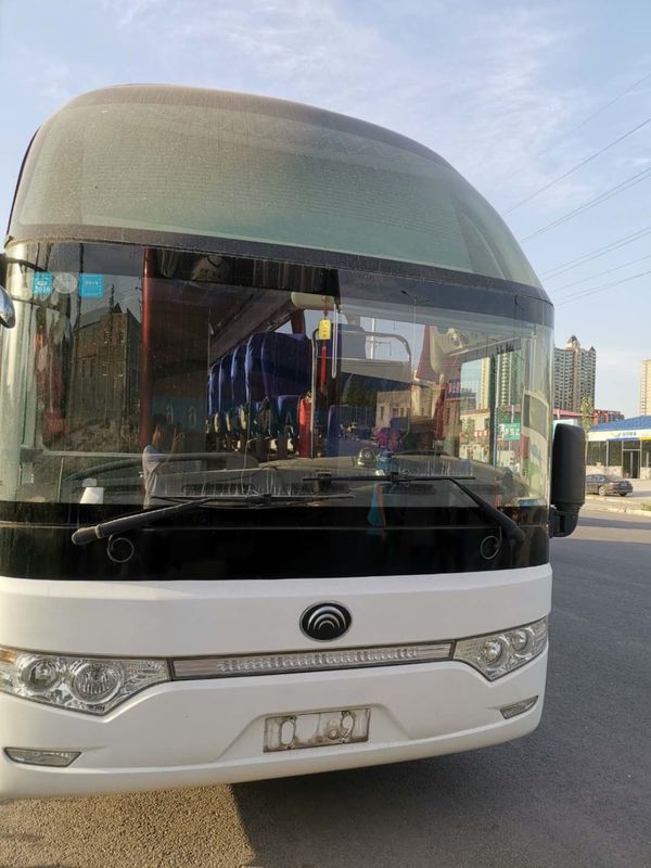Movimentação usada Yutong da mão esquerda do motor diesel do ônibus da pousa-copos dos assentos 6122HQ9A 51 com A/C