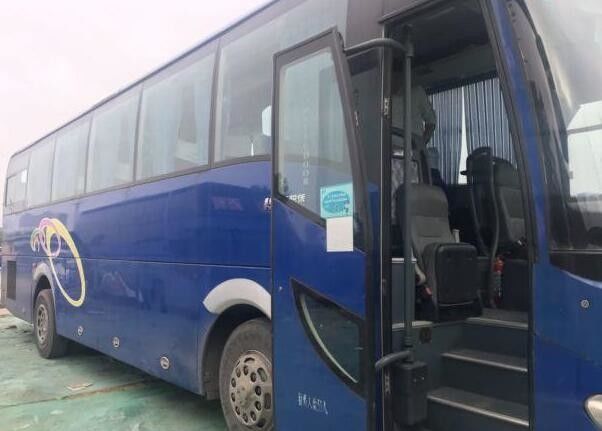 Altura usada do ônibus das boas condições 3600mm dos assentos do ônibus 51 do treinador do tipo de Sunlong cor azul