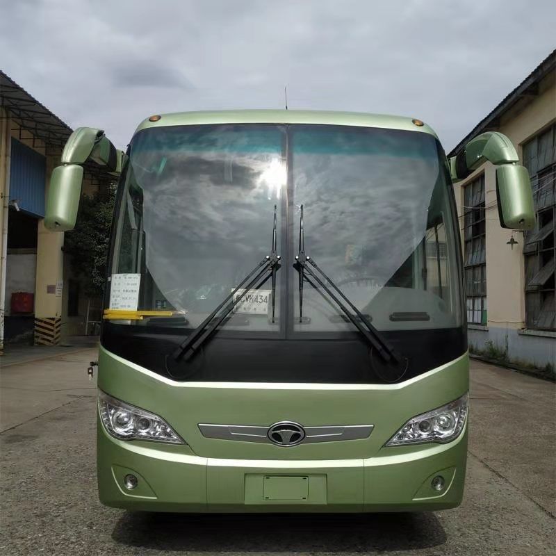 Parte traseira dobro Axle Left Hand Drive do ônibus do motor diesel de 63 assentos 110km/H Max Speed