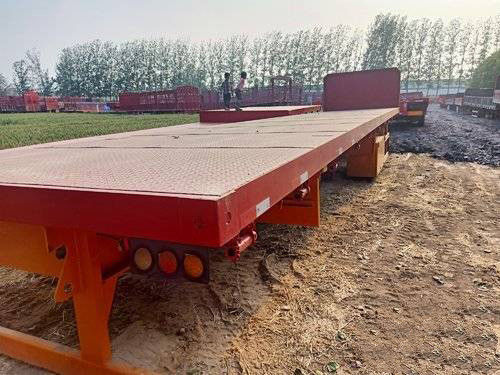 12.5m de 3 reboques da segundo mão dos eixos 40FT semi baixa do leito certificação do ISO do reboque semi