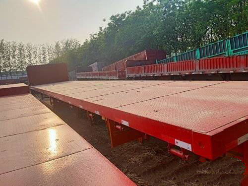 12.5m de 3 reboques da segundo mão dos eixos 40FT semi baixa do leito certificação do ISO do reboque semi