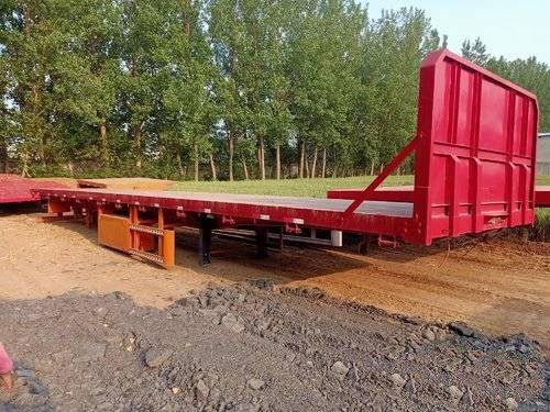 12.5m de 3 reboques da segundo mão dos eixos 40FT semi baixa do leito certificação do ISO do reboque semi