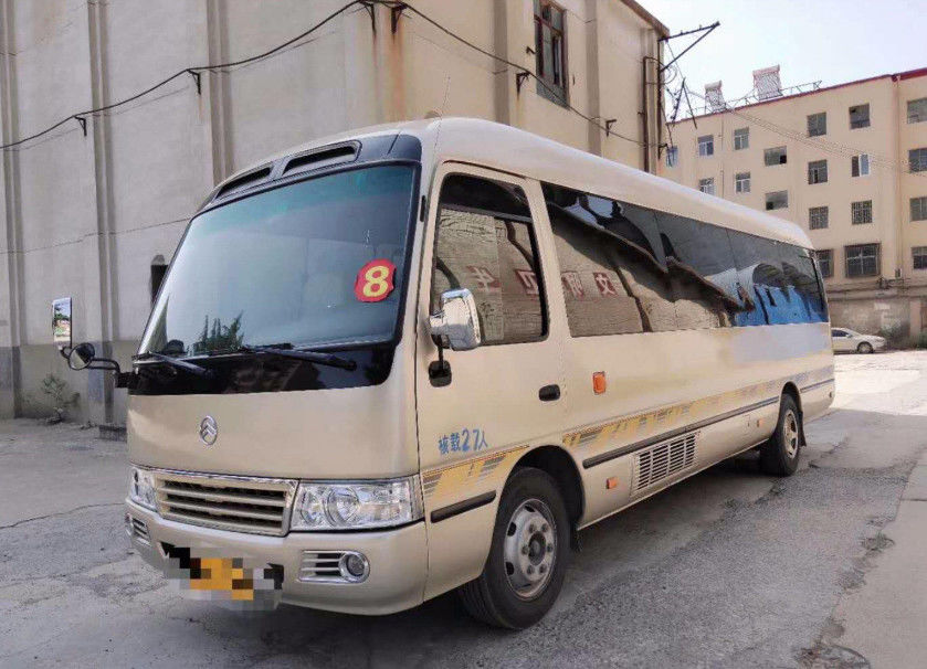 Ônibus usado 2016 anos Cummins Engine da pousa-copos 27 assentos com freio de ar e o tronco de naufrágio