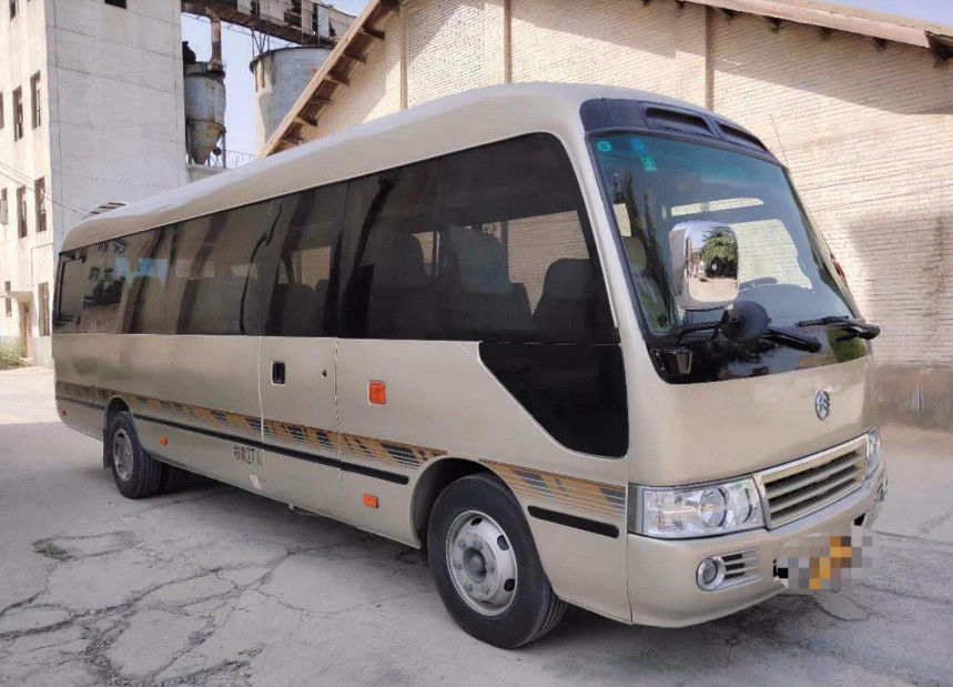 Ônibus usado 2016 anos Cummins Engine da pousa-copos 27 assentos com freio de ar e o tronco de naufrágio