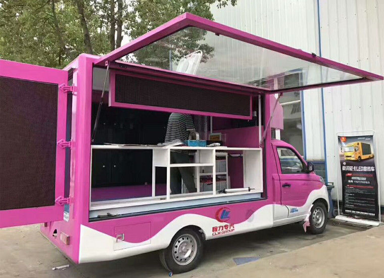 caminhão de anúncio conduzido móvel do veículo do objetivo especial de 4X2 SPV mini 2 toneladas de certificação do ISO