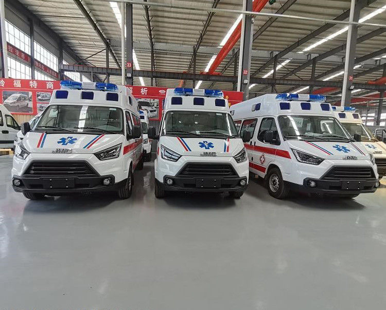 Tipo móvel ambulância da tutela do veículo ICU do objetivo especial de SPV da prevenção com ventilador
