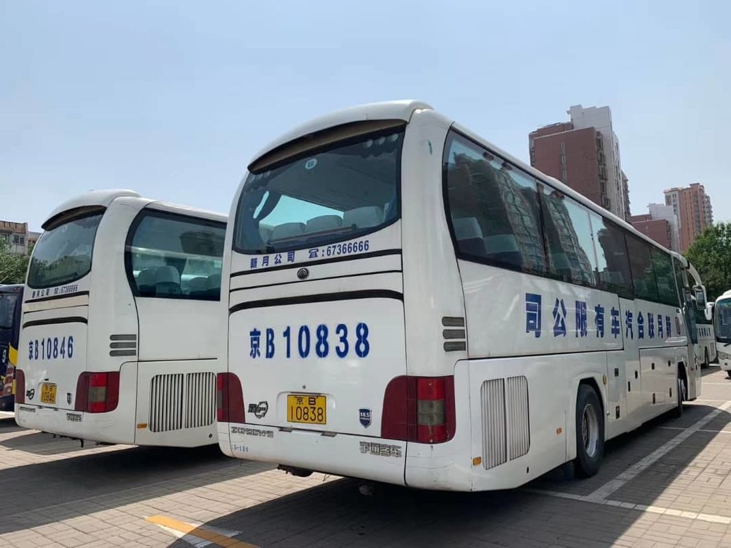 2012 ônibus ZK6110 da mão da mola dos assentos LHD de Yutong 51 do ano ò com cor branca