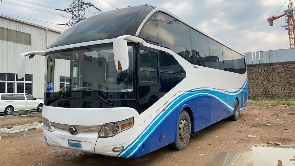 55 o pneu 6050mm Yutong usado distância entre o eixo dianteira e traseira dos assentos 6 transporta o Nude da movimentação da mão esquerda que embala portas dobro com ABS
