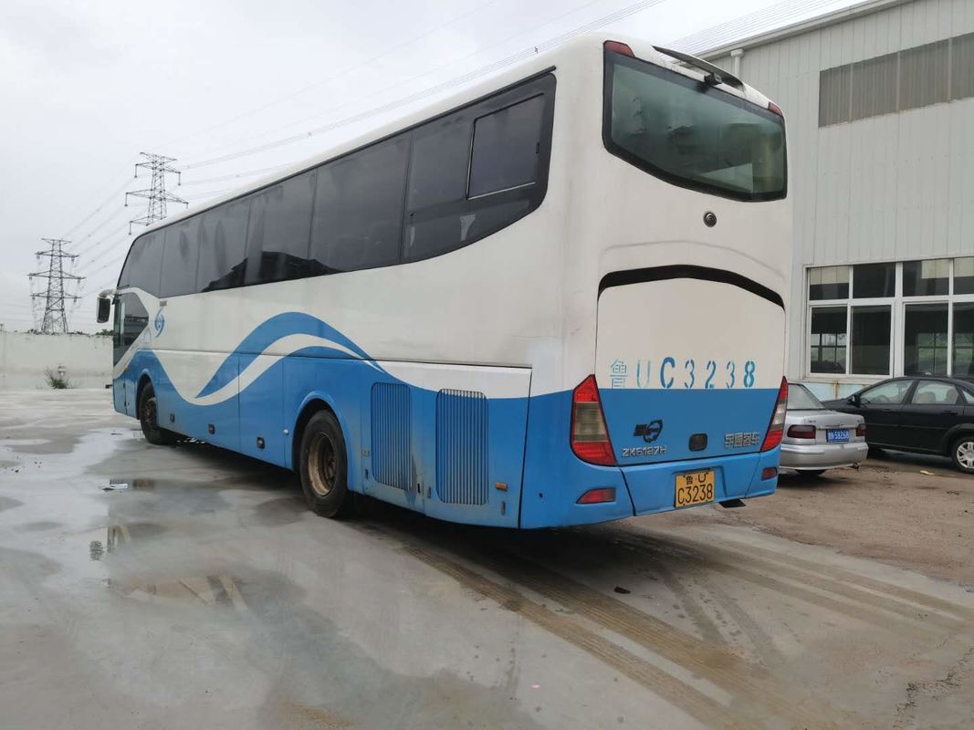 55 o pneu 6050mm Yutong usado distância entre o eixo dianteira e traseira dos assentos 6 transporta o Nude da movimentação da mão esquerda que embala portas dobro com ABS