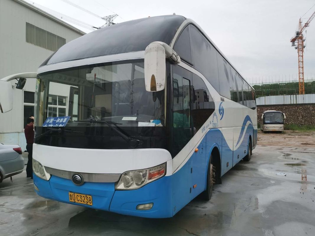 55 o pneu 6050mm Yutong usado distância entre o eixo dianteira e traseira dos assentos 6 transporta o Nude da movimentação da mão esquerda que embala portas dobro com ABS