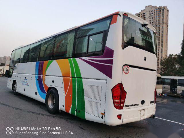 Ônibus usados assentos do passageiro Zk6118 336kw 49 Yutong chassi Weichai 336kw da bolsa a ar de 2017 anos