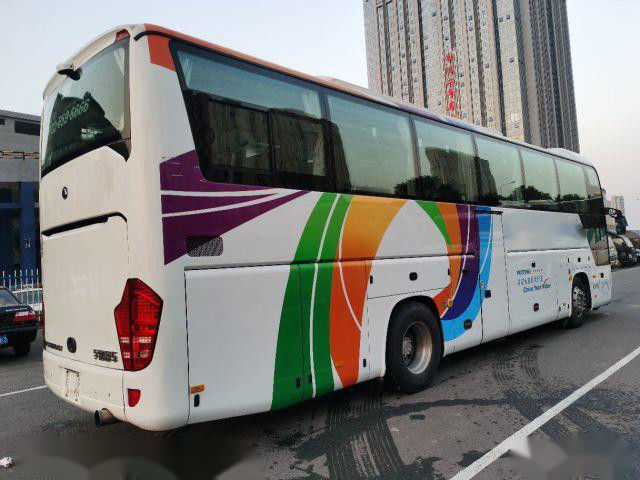 Ônibus usados assentos do passageiro Zk6118 336kw 49 Yutong chassi Weichai 336kw da bolsa a ar de 2017 anos