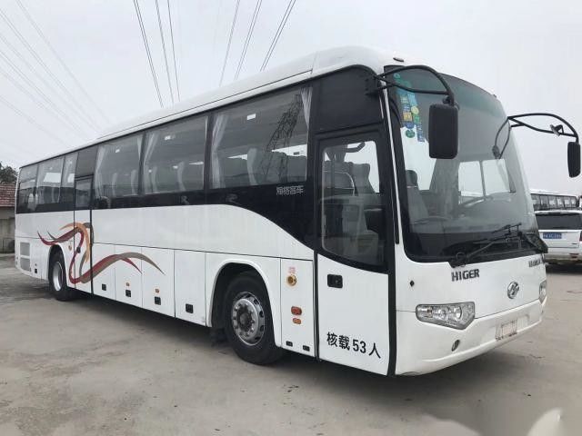 Baixos assentos usados do modelo KLQ6129 53 de Bus Higer Brand do treinador das portas dobro das boas condições do Euro III do chassi da bolsa a ar do quilômetro