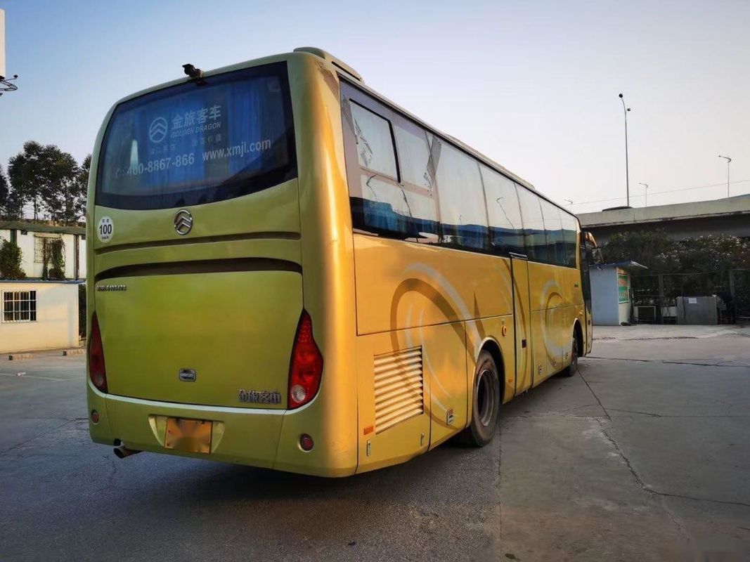 As boas condições usadas de Bus Left Steering do treinador com assentos XML6102 45 modelo do Euro III da C.A. usaram Dragon Bus dourado