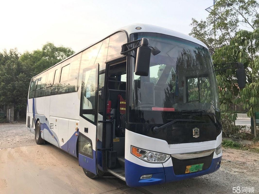 As portas dobro híbridas Óleo-elétricas do motor 155kw do WP do veículo elétrico cobrem Seat usaram o treinador Bus Zhongtong LCK6101 47Seats