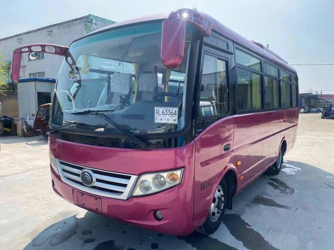 Yutong usado transporta os assentos modelo o chassi de aço usado Front Engine Left Steering do Euro IV do ônibus do passageiro ZK6660 24