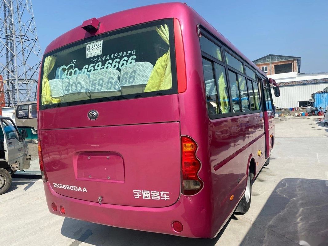 Yutong usado transporta os assentos modelo o chassi de aço usado Front Engine Left Steering do Euro IV do ônibus do passageiro ZK6660 24