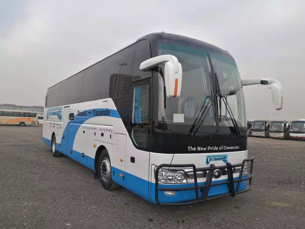 Ônibus brandnew ZK6122H9 de Yutong com cor branca de 55 assentos no motor traseiro da promoção