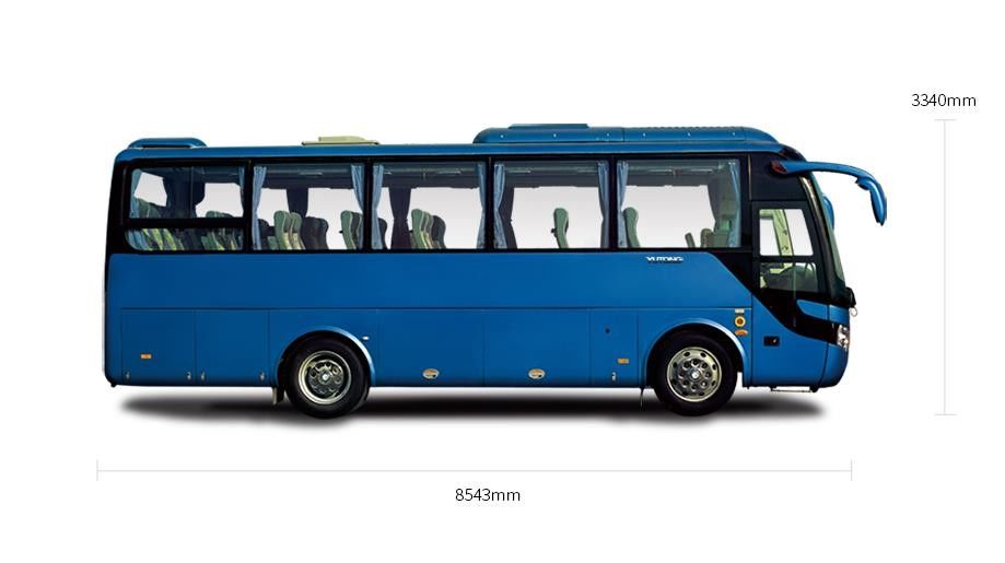 6 do ônibus brandnew do yutong do pneu assentos traseiros ZK6858 do motor 35 com preço do disoucnt na promoção