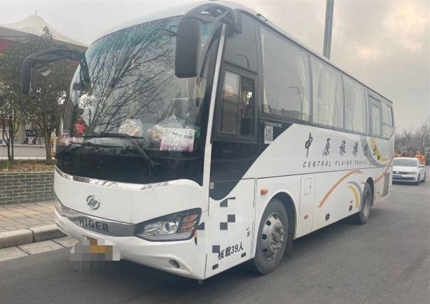 os assentos 220Hp 39 usaram um ônibus mais alto treinador Bus With Euro da mão de 2016 anos ò IV diesel e C.A.