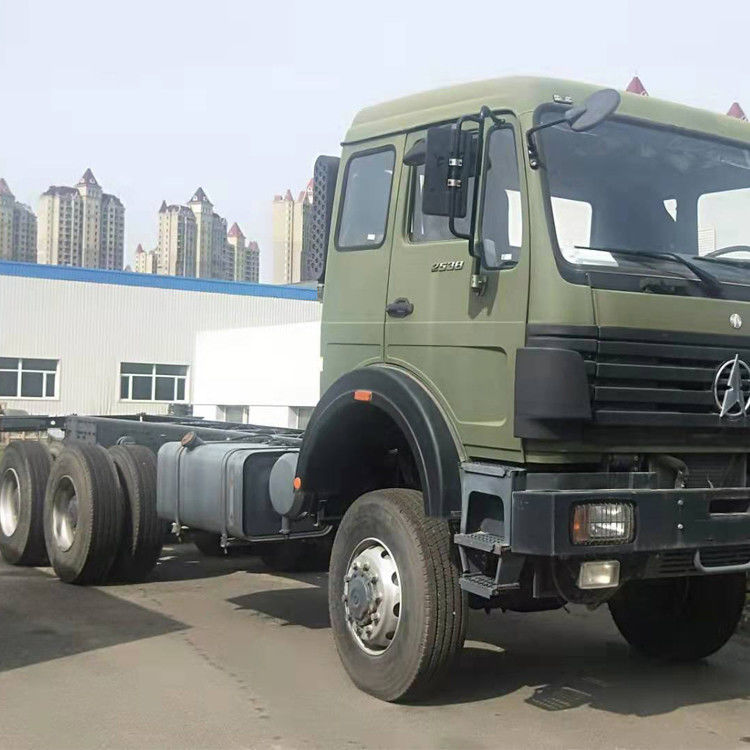 Beiben conduz toda 6 chassis 420HP do caminhão de Off Road da roda para a estrada má