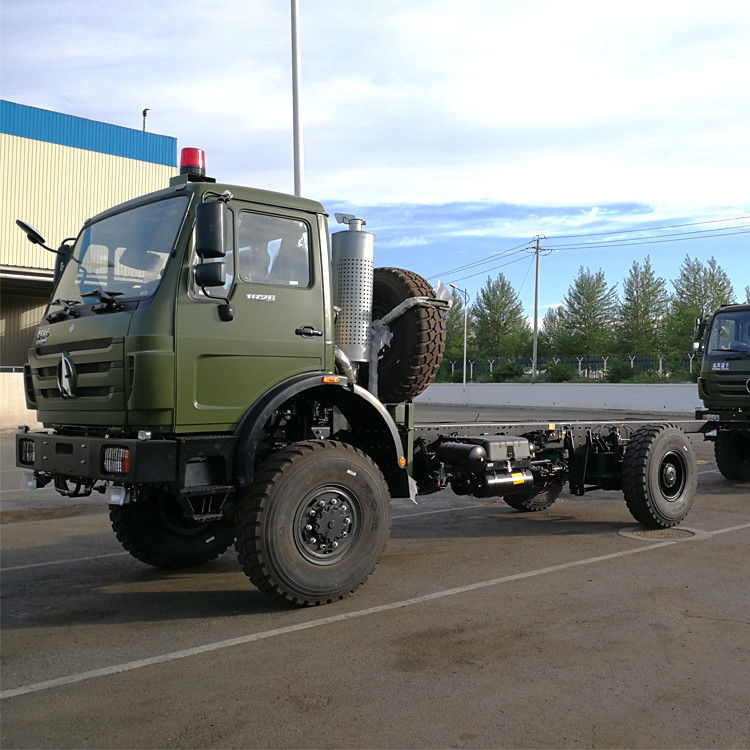 Beiben conduz toda 6 chassis 420HP do caminhão de Off Road da roda para a estrada má