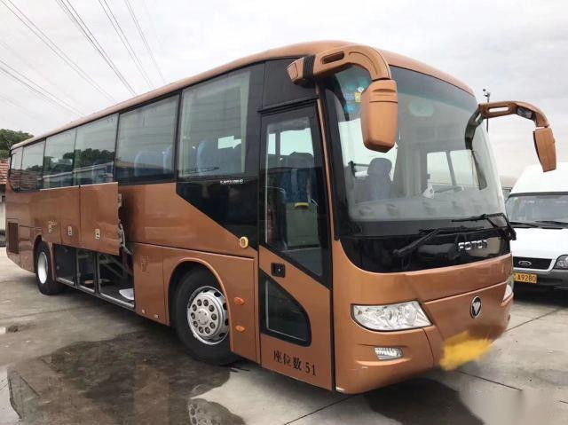 BJ6113 usou movimentação da mão esquerda do Euro IV do quilômetro da única porta dos assentos do tipo 51 de Bus FOTON do treinador a baixa