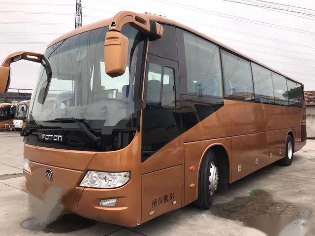 BJ6113 usou movimentação da mão esquerda do Euro IV do quilômetro da única porta dos assentos do tipo 51 de Bus FOTON do treinador a baixa