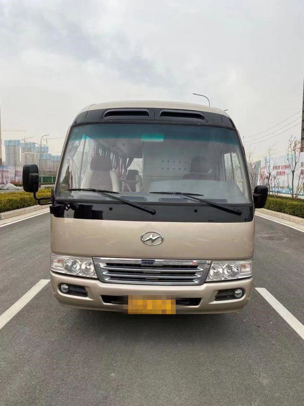 2015 o ônibus mais alto usado da pousa-copos do ano 10 assentos, usou Mini Bus Coaster Bus 86kw com assentos luxuosos para o negócio