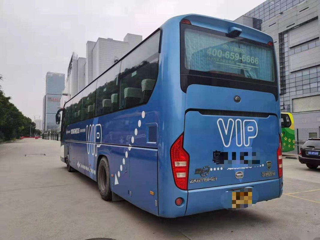 Ônibus de excursão usado movimentação usado da mão esquerda das portas dobro do motor do Euro IV Yuchai do chassi da bolsa a ar dos assentos do ônibus Zk6119 47 de Yutong