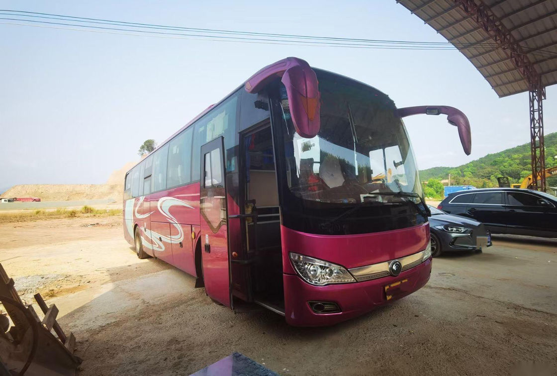 O tipo usado ZK6116 48 de Yutong do ônibus de excursão assenta a direção esquerda de embalagem Nude do chassi da bolsa a ar do ônibus do passageiro das portas dobro