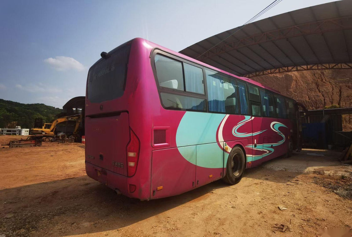 O tipo usado ZK6116 48 de Yutong do ônibus de excursão assenta a direção esquerda de embalagem Nude do chassi da bolsa a ar do ônibus do passageiro das portas dobro