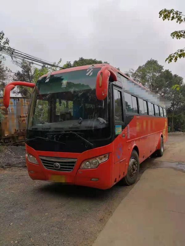 44 treinador usado ônibus usado assentos Bus de Yutong ZK6102D motores diesel da direção LHD do motor da parte dianteira de 2014 anos