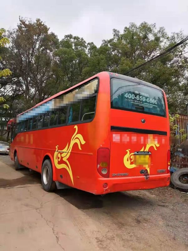44 treinador usado ônibus usado assentos Bus de Yutong ZK6102D motores diesel da direção LHD do motor da parte dianteira de 2014 anos