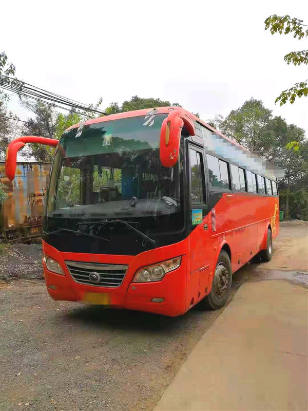44 treinador usado ônibus usado assentos Bus de Yutong ZK6102D motores diesel da direção LHD do motor da parte dianteira de 2014 anos